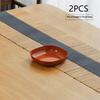 1/2Pcs Japanese Imitation Wood Grain Snack Dish Food Grade Pp Material Vegetable Dish Fruit Dish Kitchen Bowl Dish Dinnerware