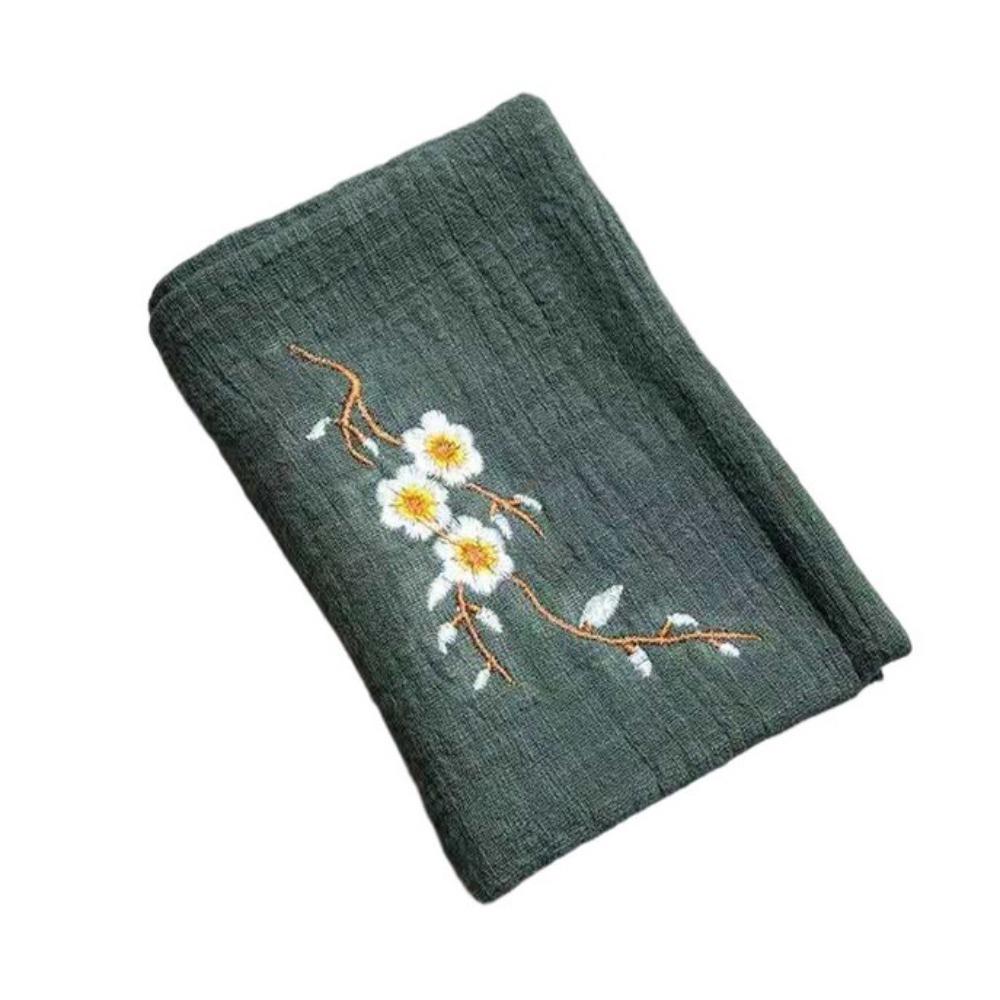 Embroidery Cleaning Rag Cotton Cotton and Linen Tea Towels Portable Tea Cloth