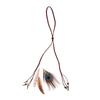 Retro Boho Peacock Feather Braided Rope Headband Hairband Women Headgear Feather Headdress Indian Headwear Hair Accessories Gift