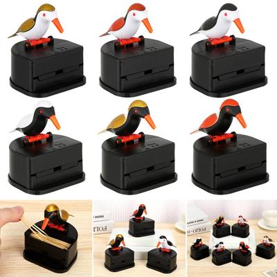 Accessories Plastic Automatic Toothpick Holder Box Toothpicks Container Toothpick Dispenser Bird