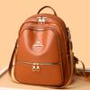 Fashionable Backpack for Women, A Simple and Elegant Travel Bag with Double Zipper Design, A Commuting Mom Bag