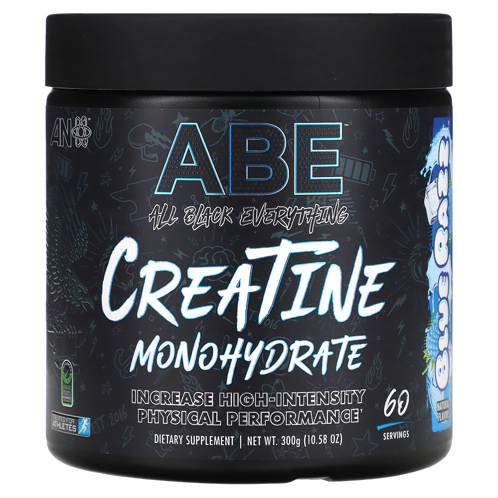 

ABE, Creatine Monohydrate, Blue Raz, 4.25 g, 10.58 oz (300 g)