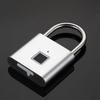 Keyless Usb Charging Fingerprint Lock Smart Padlock Waterproof Door Lock 0.2Sec Unlock Portable Counter-Theft Padlock Zinc For Household