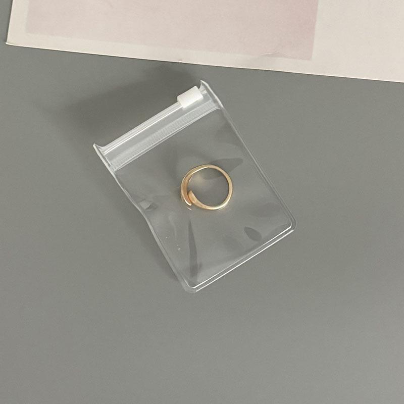 Non-yellowing, non-hardening frosted EVA zipper jewelry bags for earrings and bracelets