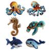 Ocean Creature Beads Embroidery Set Sea Animal Beading Project with Instruction for Beginner Adult Embroidery Sewing