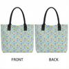  Christmas Pattern Tote Bag Large Capacity Casual Shoulder Handbag for Daily Use