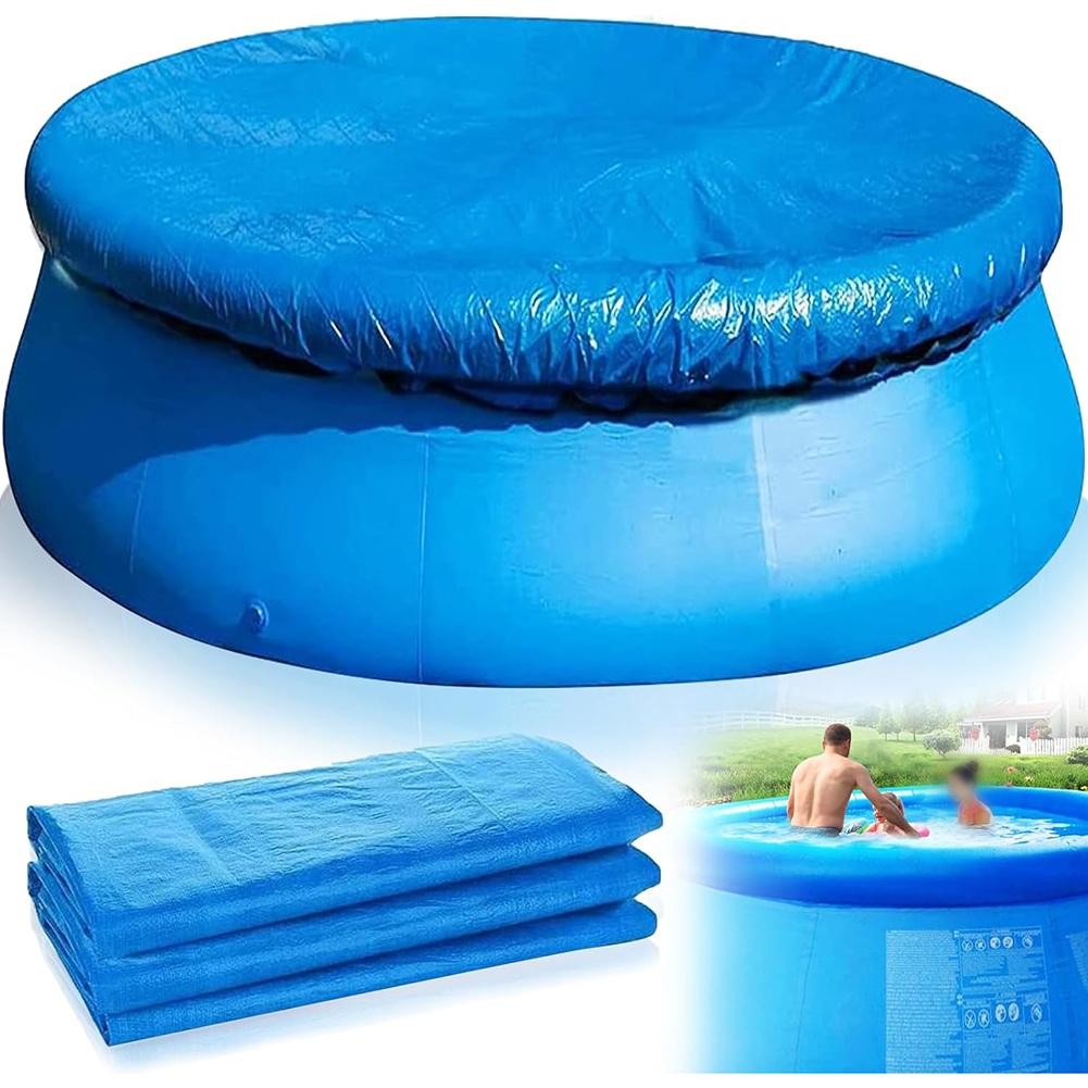 Accumulation PE Woven Fabric Round Swimming Pool Cover Multiple Diameter Options Note Round Swimming Pool Cover 6FT