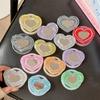 Pearl Magnetic Love Mirror Mobile Phone Airbag Holder Rhinestone Paste Wind Ring