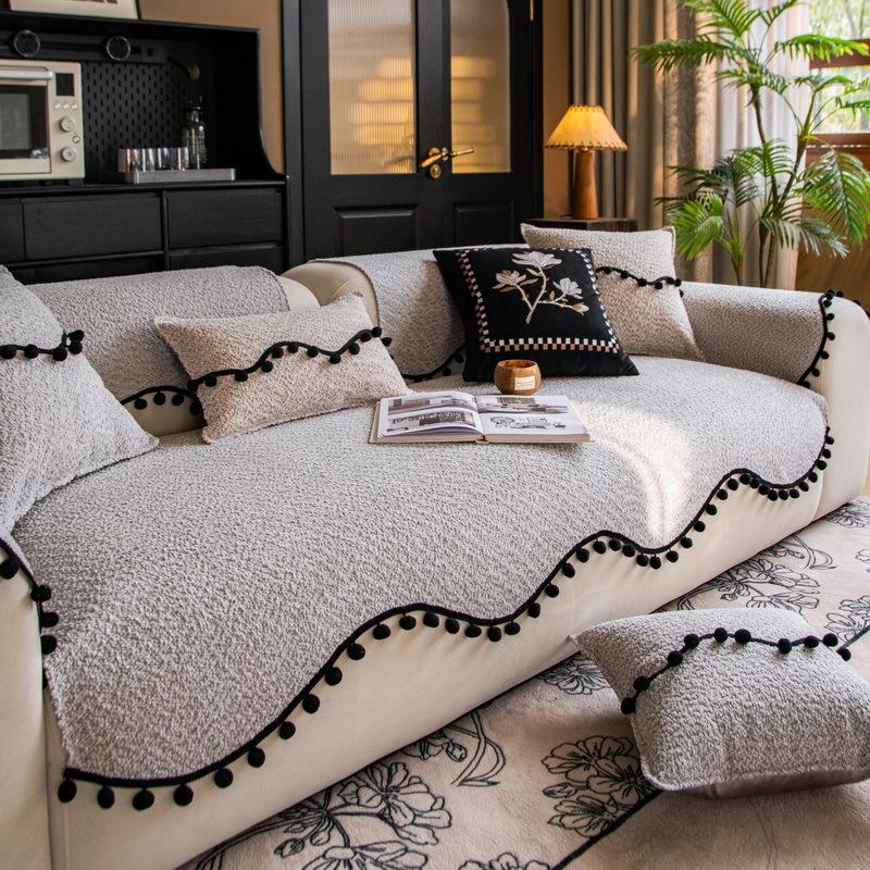 Cremewind Speziell geformtes Sofakissen Universell für alle Jahreszeiten Neue Sofabezug High-End Einteiliges Sofakissen