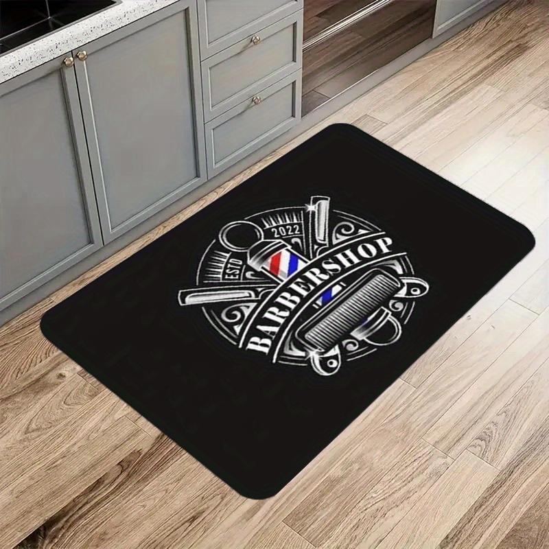 

Neon Hair Salon Pattern Soft Flannel Doormat with Neon Beauty Shop Design - Non-Slip, Suitable for Living Room, Bedroom, and Entryway Decor 40*60cm