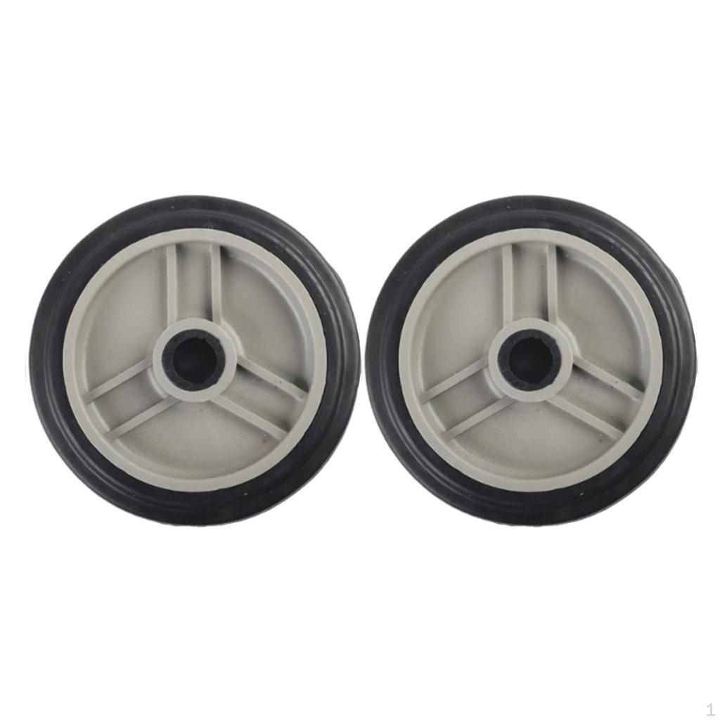 2 Pieces Air Compressor Wheels for Easy Mobility Practical Repairing Wear Resistant Replacement