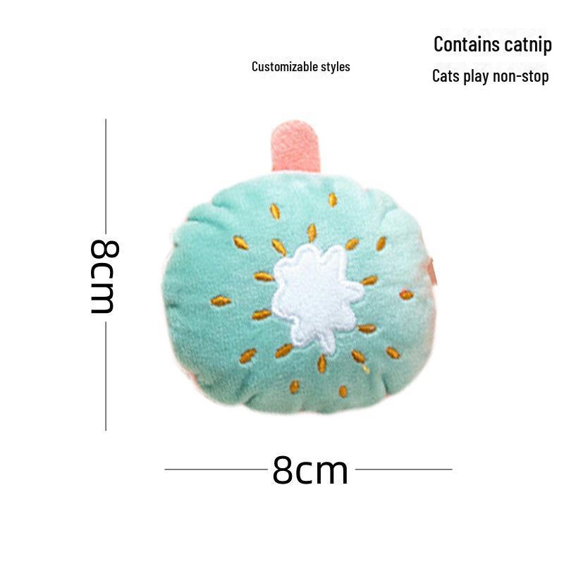 New Catnip Plush Toy: Cat Grass-Infused, Bite & Scratch Resistant, Self-Entertaining Doll for Cats