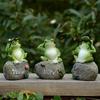 Set of 3 Frog Garden Auspicious Resin Frog Interior Entryway Office Housewarming Gifts Figurines, Ornaments, Charms, Ornaments, Decorations,