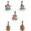 Stylish Capybara Hanging Charm Luggage Label Bag Embellishment Versatile Decoration for Backpack and Suitcase