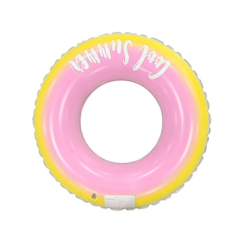 Starry Sky Sequin Mermaid Swim Ring: Thickened Inflatable Children's Float