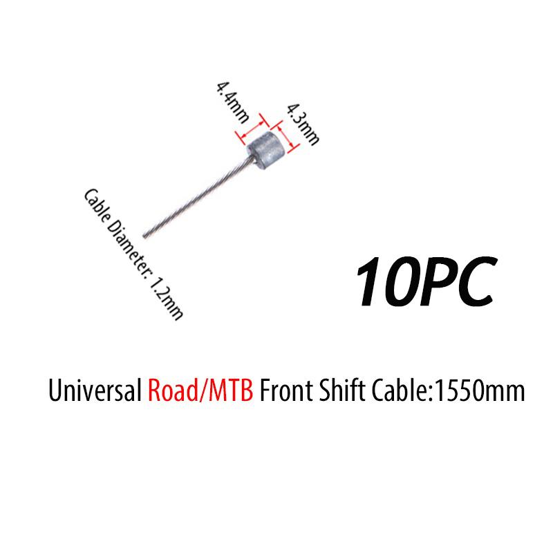 50PC Bicycle Brake Cable Durable Bike Derailleur Shift Cable Road Mountain Bike Brake Cable Universal Bicycle Shift Line 10/20PC 10PC-Shift Front