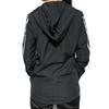 Adidas Classic Color Block Striped Hooded Zip Jacket Women Jacket Black EH6485