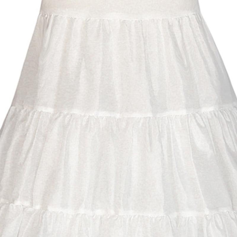 A-line Petticoat Crinoline Slips Wedding Accessories White Tutu Skirt 50s Vintage Puffy Underskirt for Lolita Costume