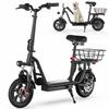 Electric Scooter iScooter i12 500W Motor 36V 7.5AH Full Suspension Top Speed 25Km/h Max Range 35Km Black