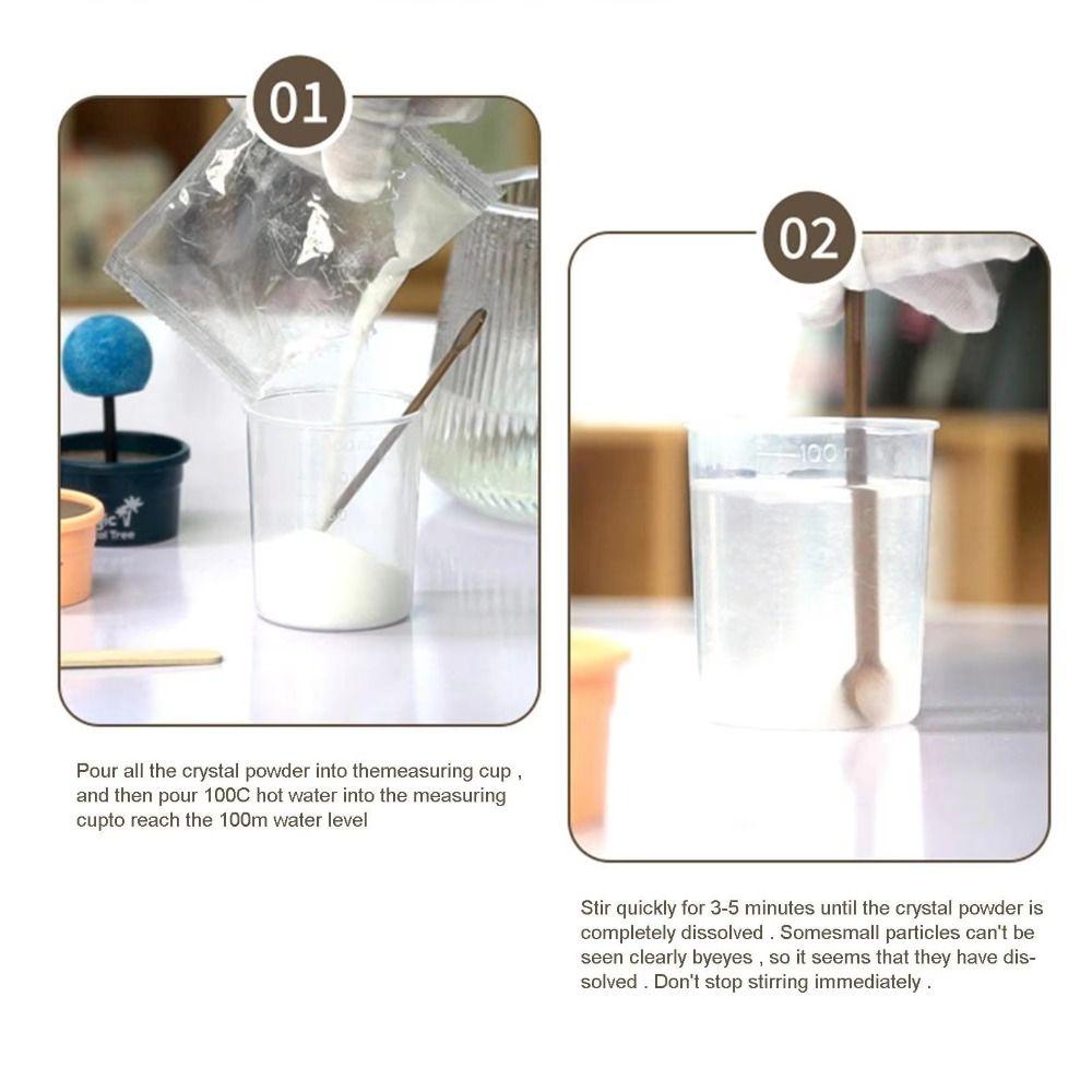 Grow a Crystal Crystal Trees Growing Kit Colored Crystals Crystal Making Kit  Kids