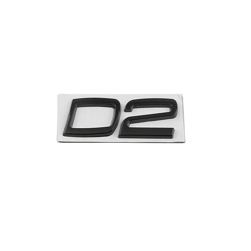 1Pc Car Metal D2 D3 D4 D5 D6 D7 Words Logo Badge Emblem Decals Sticker For Volvo S40 S60 S80 S90 XC40 XC60 XC90 V40 V60 V70 V90 C30