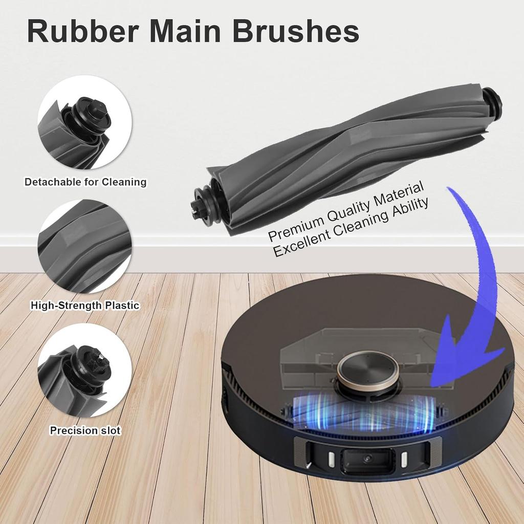 15 PCS Accessories Kit for Dreame L20 Ultra/ L30 Ultra Robot Vacuum Cleaner, Replacement Parts Main Brush, Side Brush, Washable Filter, Mop Pads,