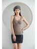 Women's Seamless Heated Fleece Vest with Integrated Chest Pad for Autumn and Winter