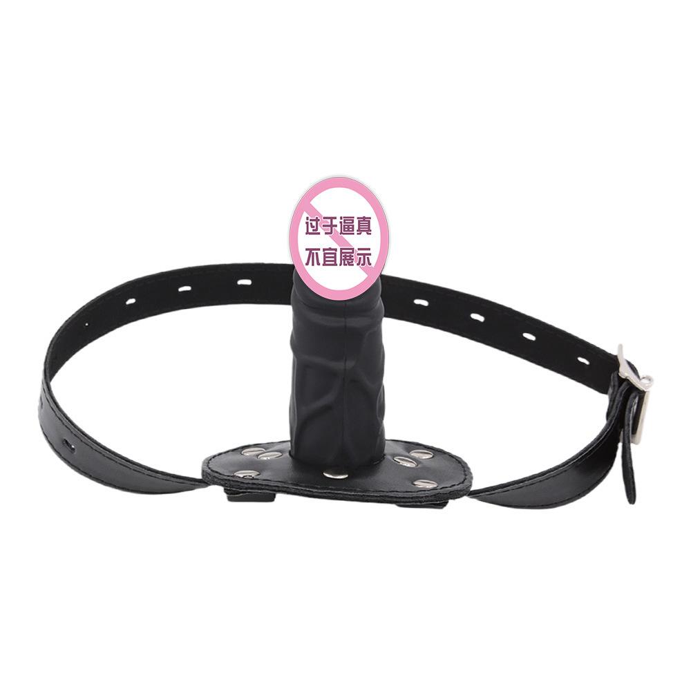 SM Silicone Dildos Ball Gag Deep Throat Penis Mouth Ball Sexy Sex Toy Adult Sex Supplies Female Slave Binding Training