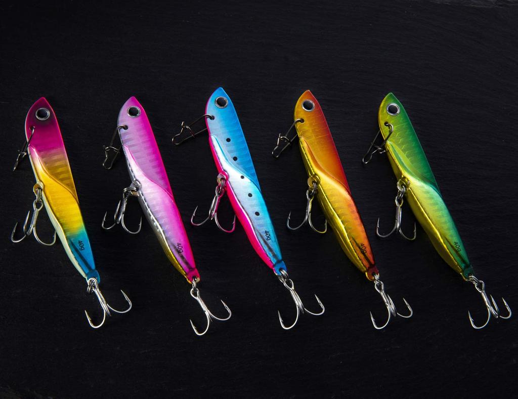 Seiran Lure Metal Jig Set for Sea and Bluefish Fishing Metal Vibe Lure for Surf and Fishing Flounder, Bass, (20g, 30g, 40g) -