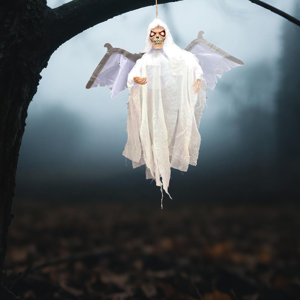 Halloweenská Strašidelná Zahradní Dekorace Klaun Svítící Se Strašidelnými Zvuky a Svítícíma Očima Venkovní Bar Rekvizity pro Párty v Strašidelném Domě