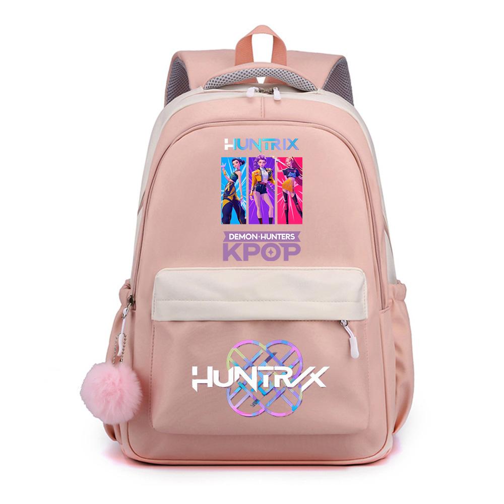 Zaino Stampato K-Pop Cartone Animato Anime per Studente Ragazzo Ragazza Zaino Scolastico Borsa per Libri Regalo Bambino Donna Grande Capacità Impermeabile Borsa da Viaggio Mochila