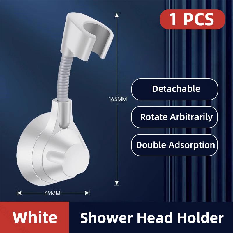 360° Revolve Bathroom Shower Head Bracket Adjustable Handheld Shower Head Holder Wall Mounted Shower Head BracketUniversal Other