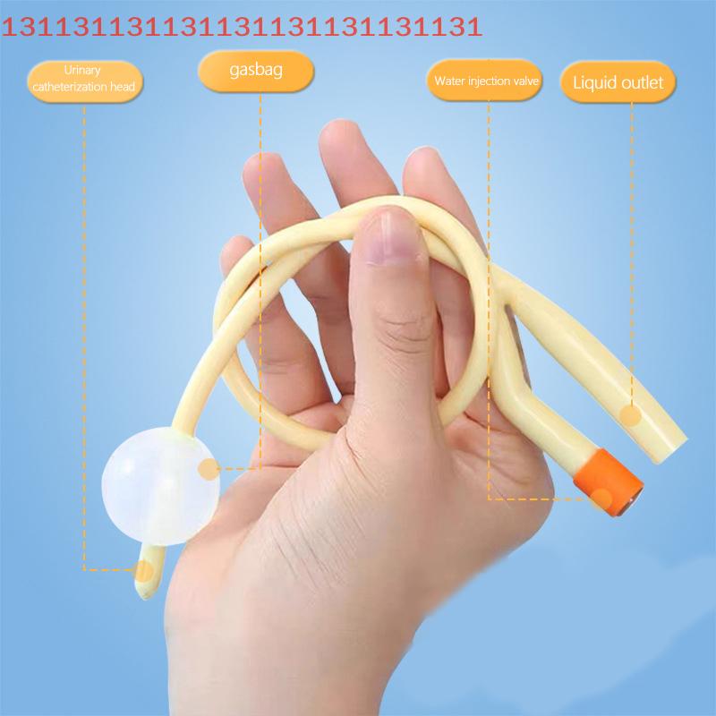 1pcs 2/3 Chamber Latex Catheter Silicone Coated Sterilized Urethral Catheter Male/Women/Children Urinary Catheter
