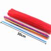 100Pcs Plush Stick Colorful Pipe Twist Stick Hair Strip Chenille Pipe Cleaner Kids Toys For Diy Handmade Craft Supplies