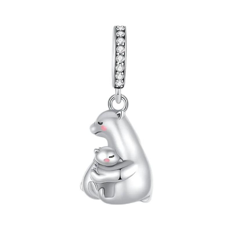 Copper Animal Charms Bear Rabbit Dog Panda Elephant Pig Kapibala Beads Pendants Fit Bracelet Diy Fine Jewelry Gift