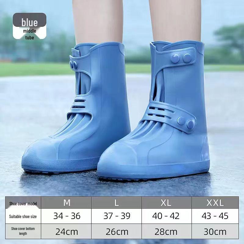 Couvre-chaussures antidérapants imperméables en silicone: Inodore, Durable, Facile à mettre/enlever