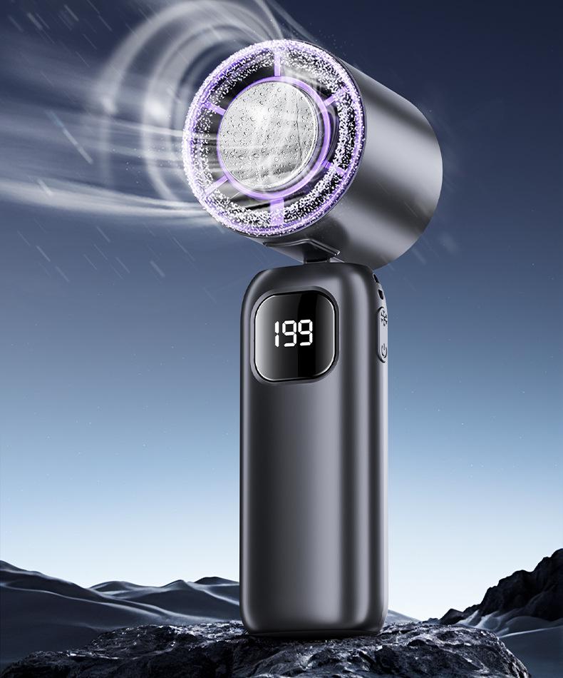 2026 Kompakter Turbo Mini Handventilator mit Hochgeschwindigkeits-Halbleiter-Eispack