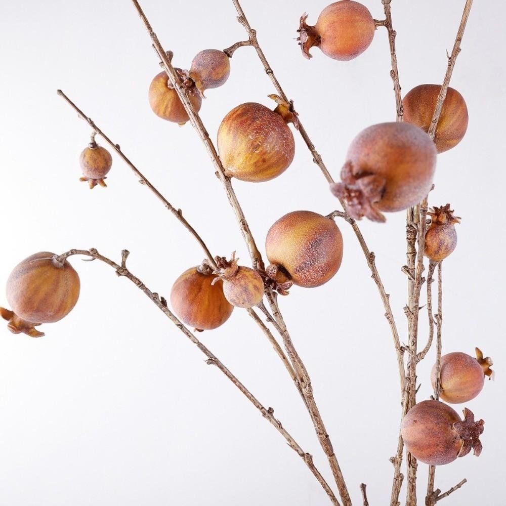 Plastic Artificial Pomegranate Branch 8 Fruit Foam Fruits Branches  Chinese New Year Decor