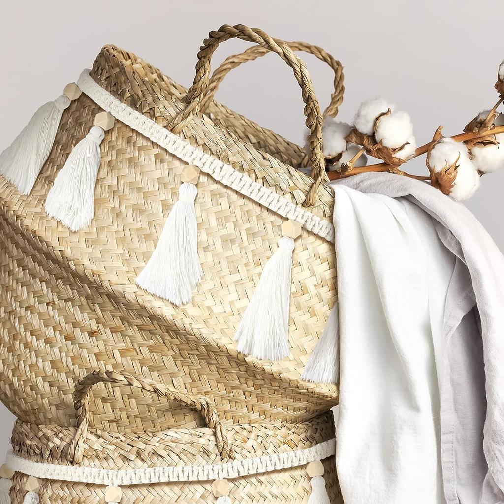 Tatuo Boho Macrame Tassel Garland for Classroom Decor Hanging Tassel Garland Bunting Boho Classroom Decor for Nursery Room Birthday Party Bedroom