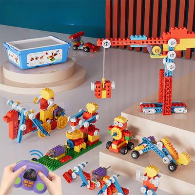 Jungen und Mädchen Elektrisch Mechanisch Zahnrad Wissenschaft und Bildung Fernsteuerung Programmierung Kinder Pädagogisch Puzzle Montage Spielzeug