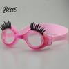 PC Lenses Goggles Kids Swim with Eyelashes Waterproof No Leakage Anti-Fog UV Adjustable Headband Protection Clear Lens Boys Girls Silicone Swimming