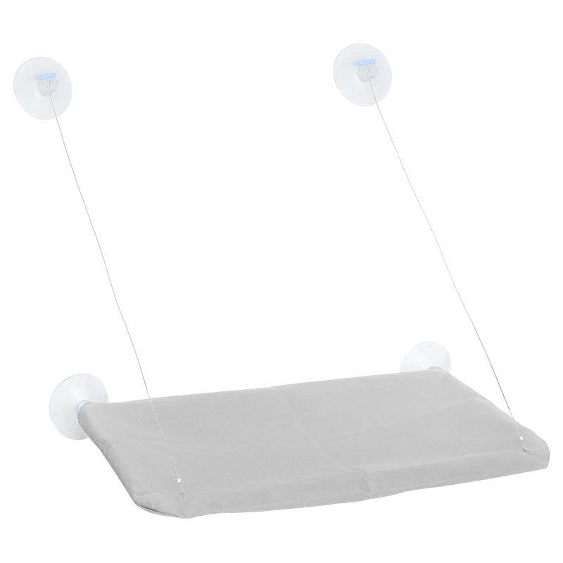 

New Cat Hammock with 20kg Capacity Sunny Window Seat Comfortable Hanging Bed Kitten Climbing Frame Pet Nesting Furniture сірий колір