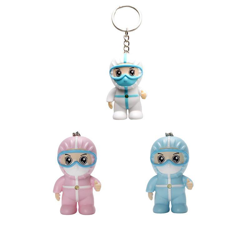 Luminous Souvenir Keychain With Bravery And Kindness Of Medical Staff