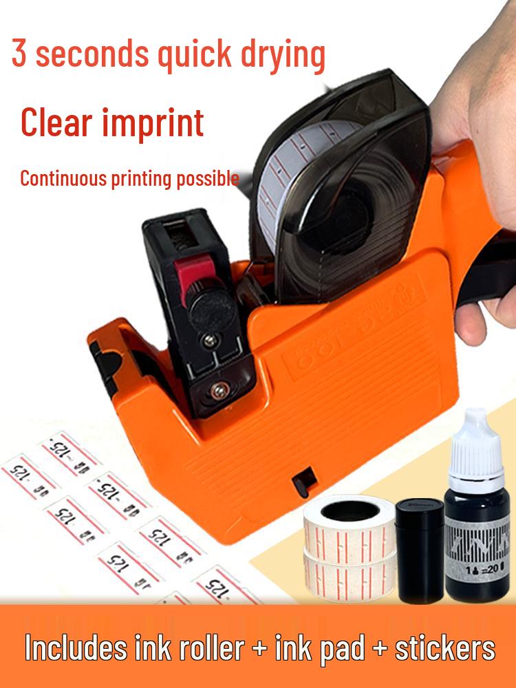 Handheld Coding and Price Tag Printer: Automatic/Manual Date & Price Label Gun