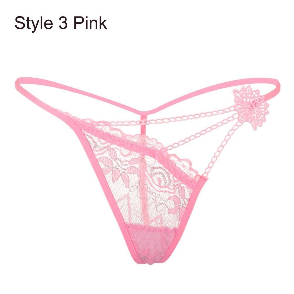 Underwear Underpants Low Waist Briefs Women Erotic Lingerie Lace Flowers G-string Sexy Panties