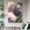Demon Slayer Anime Plakát Kamado Nezuko Dekorativní obraz na plátně Dětský pokoj Nástěnné obrazy Modern Home Decor Murals Bez rámu
