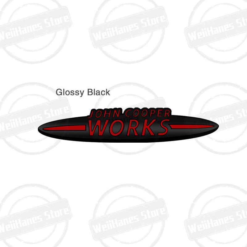 Metallo Per John Cooper Works Mini Cooper S JCW R56 R57 Countryman Clubman Paceman Adesivo Griglia Emblema Badge Carrozzeria Posteriore Bagagliaio Auto