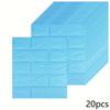 20 Stück 3D Imitationsziegel Tapete Selbstklebend Wasserdicht PE-Schaumbeschichtung Abnehmbare Wandpaneele Einfach Abziehen Aufkleben Dekor