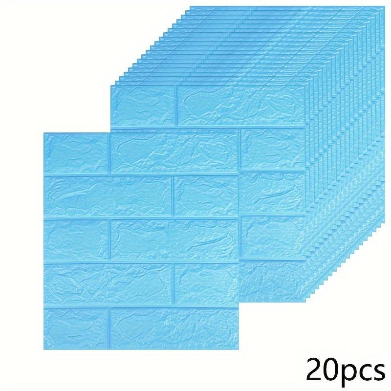 20 Stück 3D Imitationsziegel Tapete Selbstklebend Wasserdicht PE-Schaumbeschichtung Abnehmbare Wandpaneele Einfach Abziehen Aufkleben Dekor