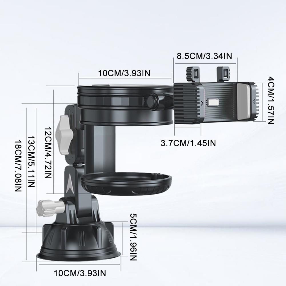 2-in-1 Car Vacuum Suction Cup Drink Stand 360°Rotating Car Multifunctional Cup Holder Phone Holder Mobile Phone Support